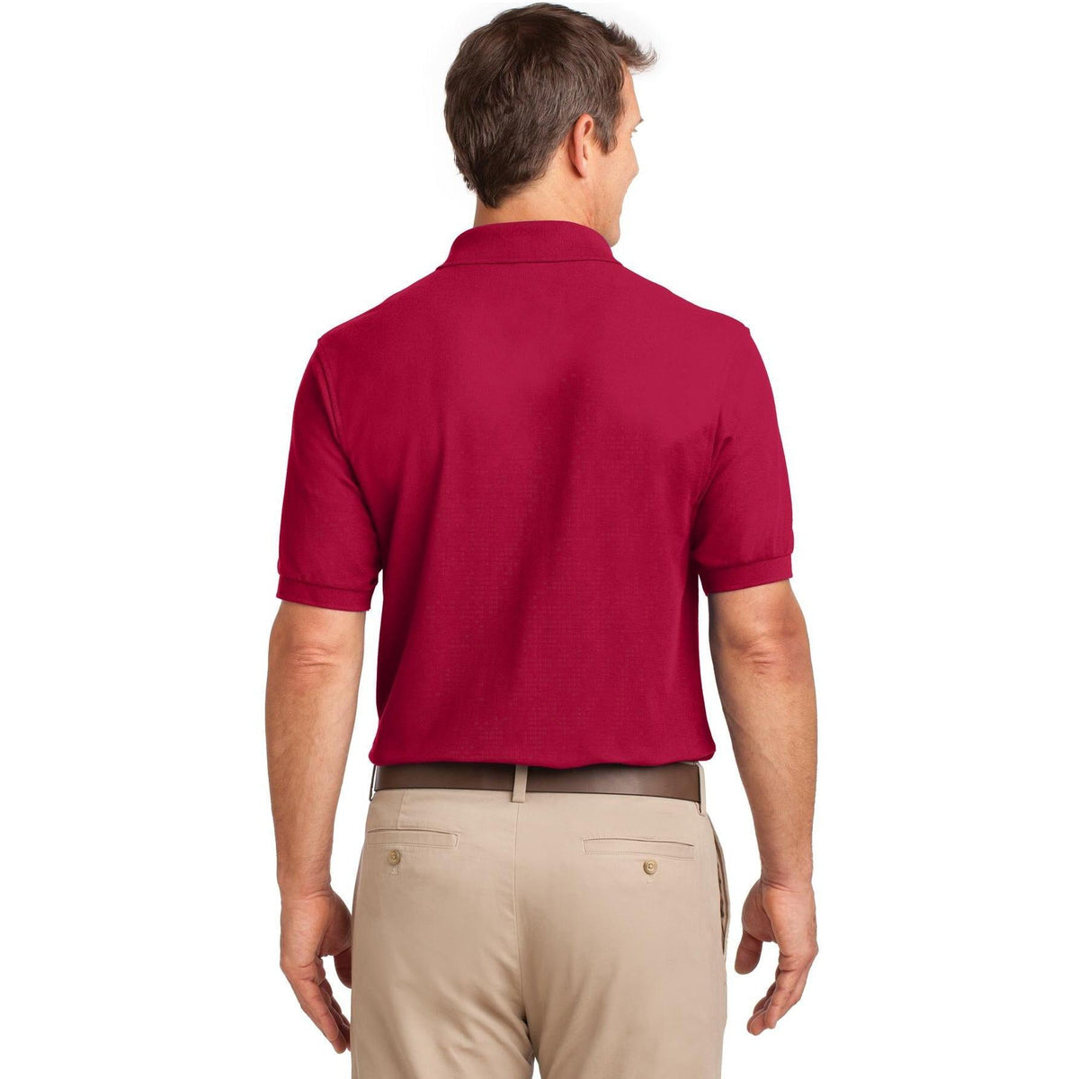 no-logo Port Authority Silk Touch Polo Shirt with Pocket-Regular-Port Authority-Thread Logic