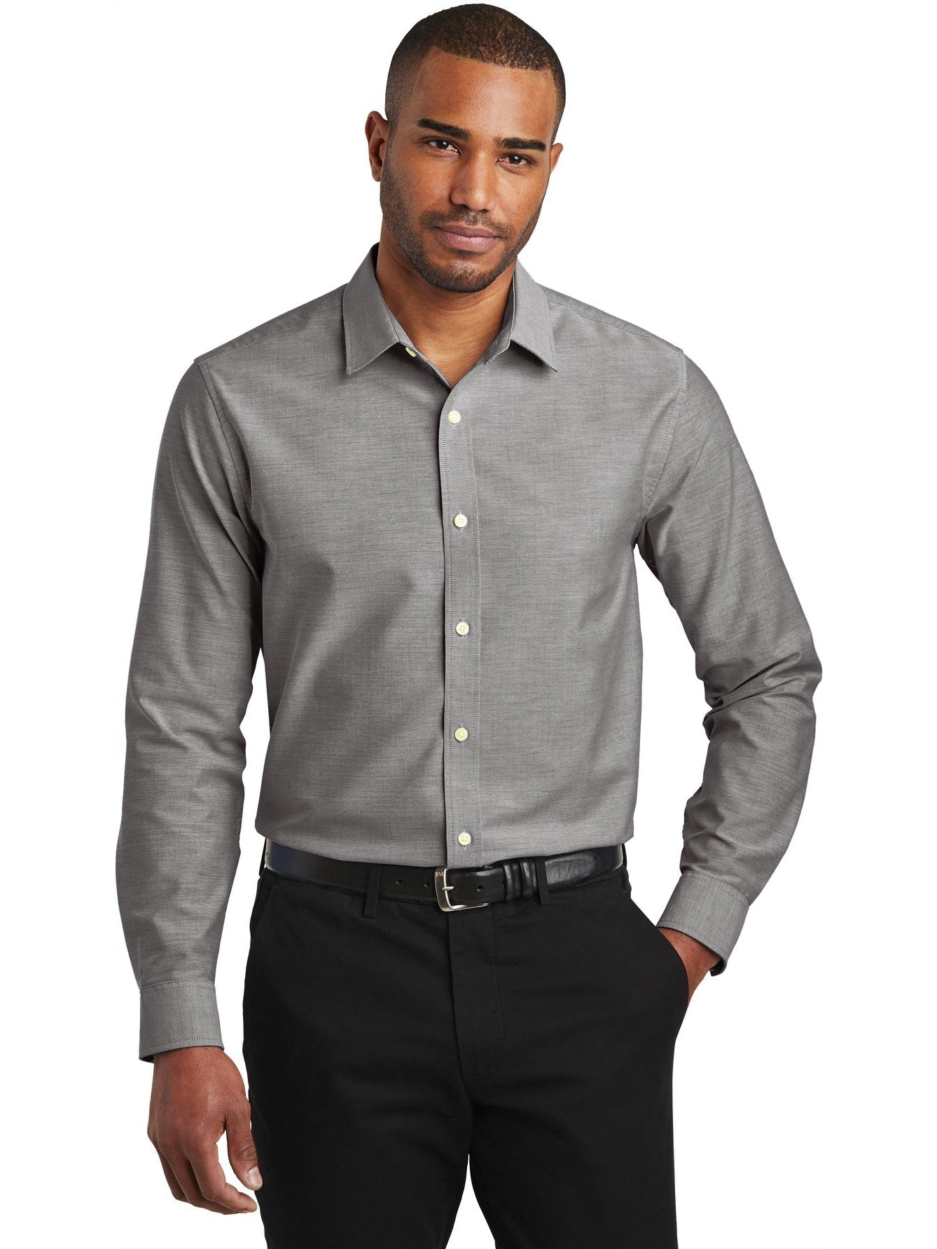 no-logo Port Authority Slim Fit SuperPro Oxford Shirt-Discontinued-Port Authority-Thread Logic