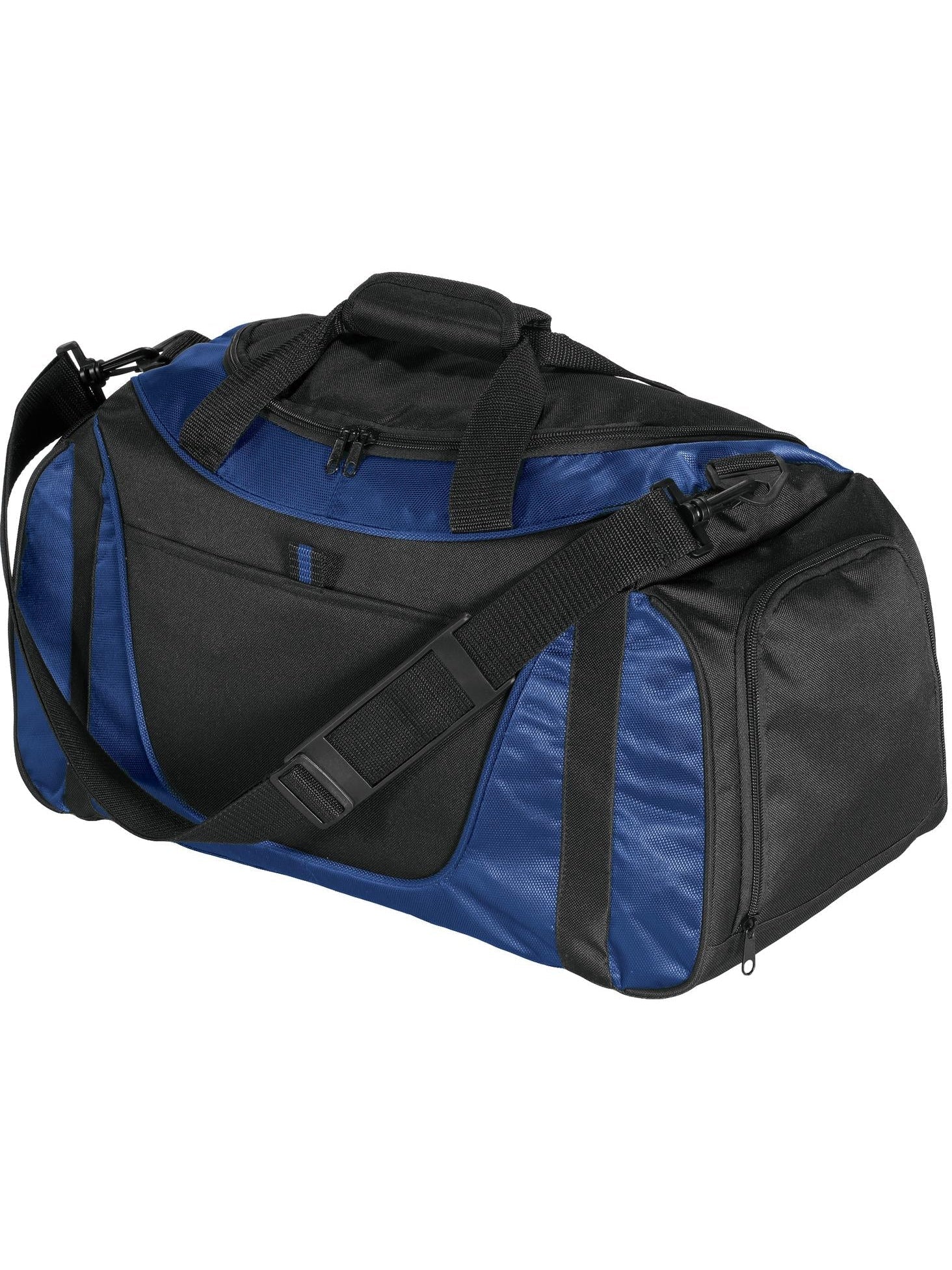 no-logo Port Authority Small Two-Tone Duffel-Regular-Port Authority-Navy/Black-Thread Logic