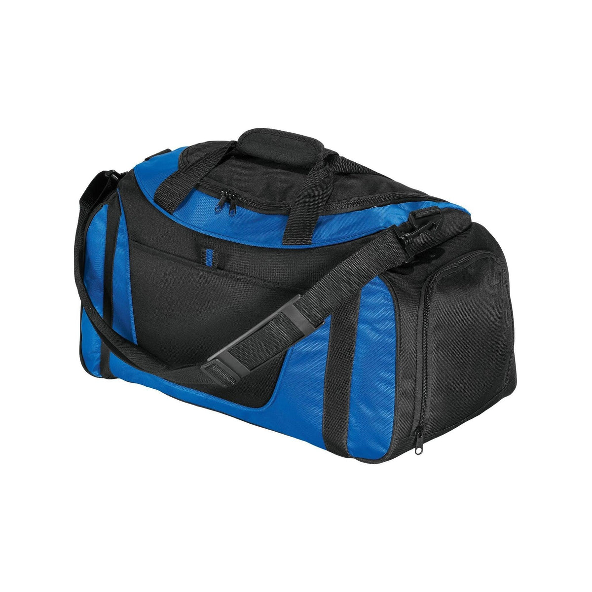 no-logo Port Authority Small Two-Tone Duffel-Regular-Port Authority-Royal/Black-Thread Logic