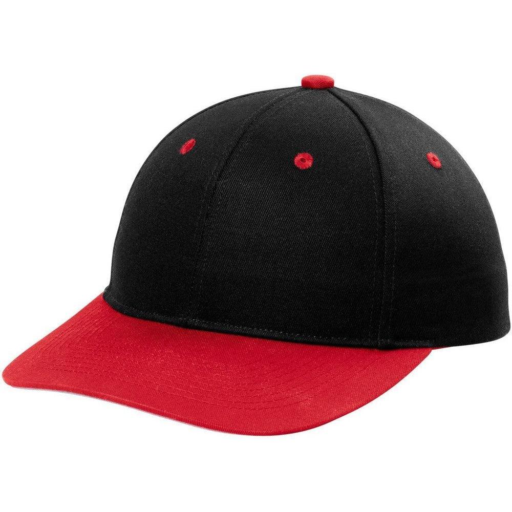 no-logo Port Authority Snapback Cap-Regular-Port Authority-Black/True Red-OSFA-Thread Logic