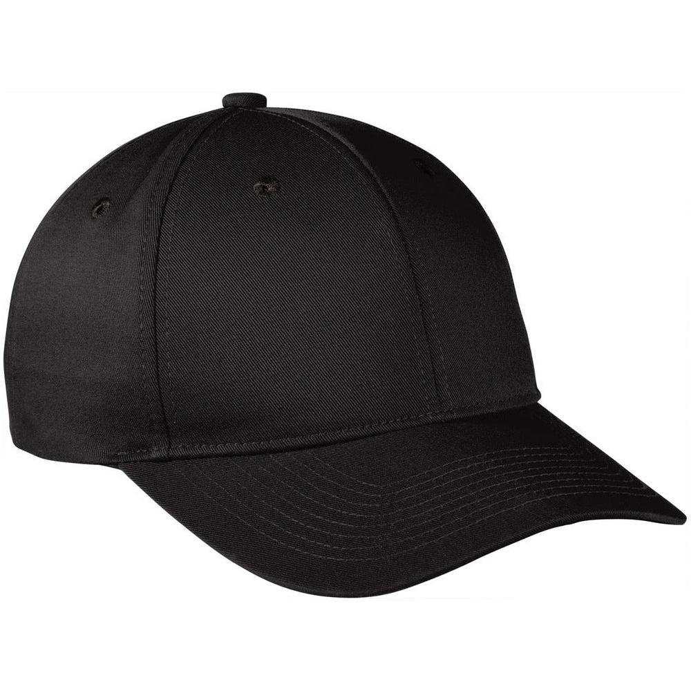 no-logo Port Authority Snapback Fine Twill Cap