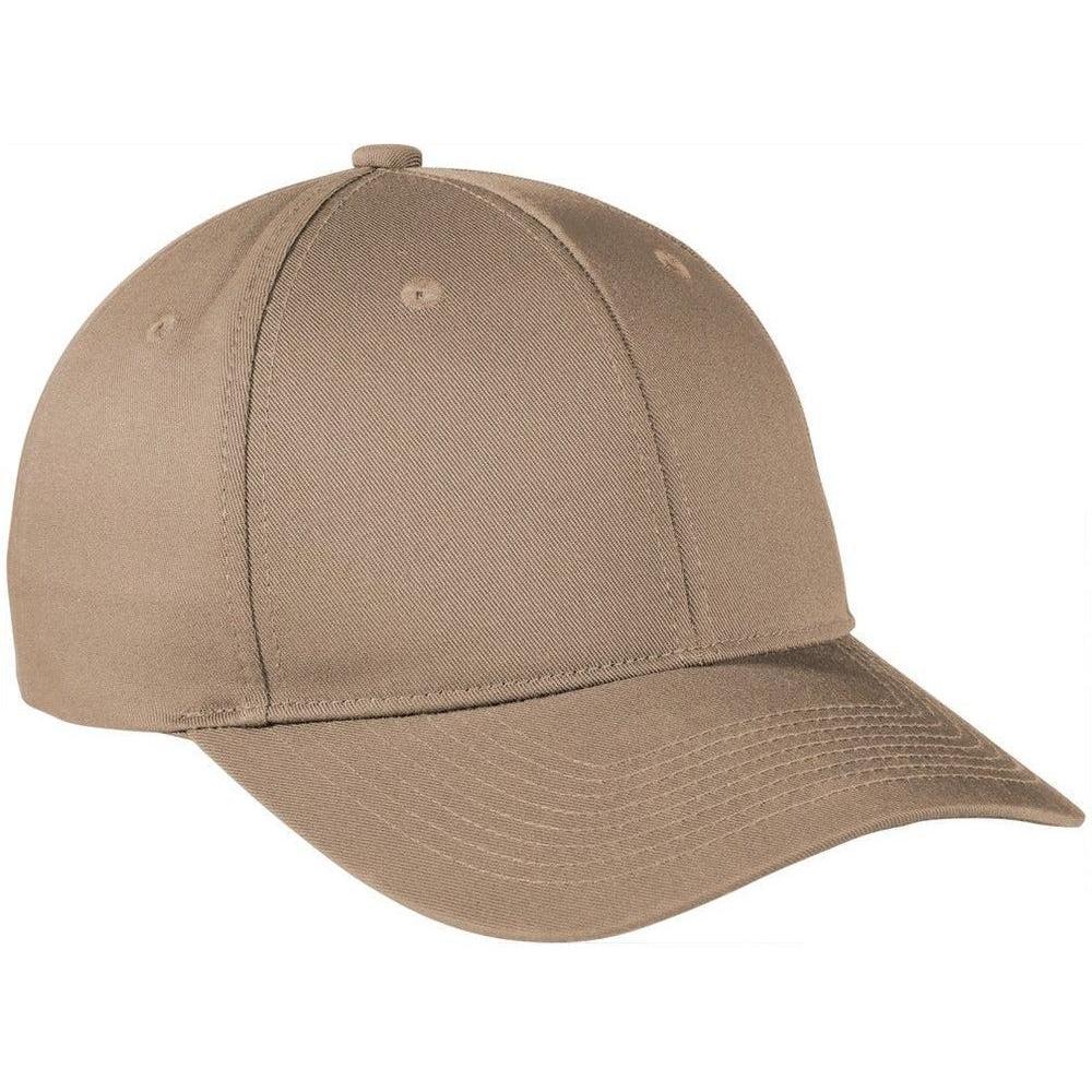 no-logo Port Authority Snapback Fine Twill Cap