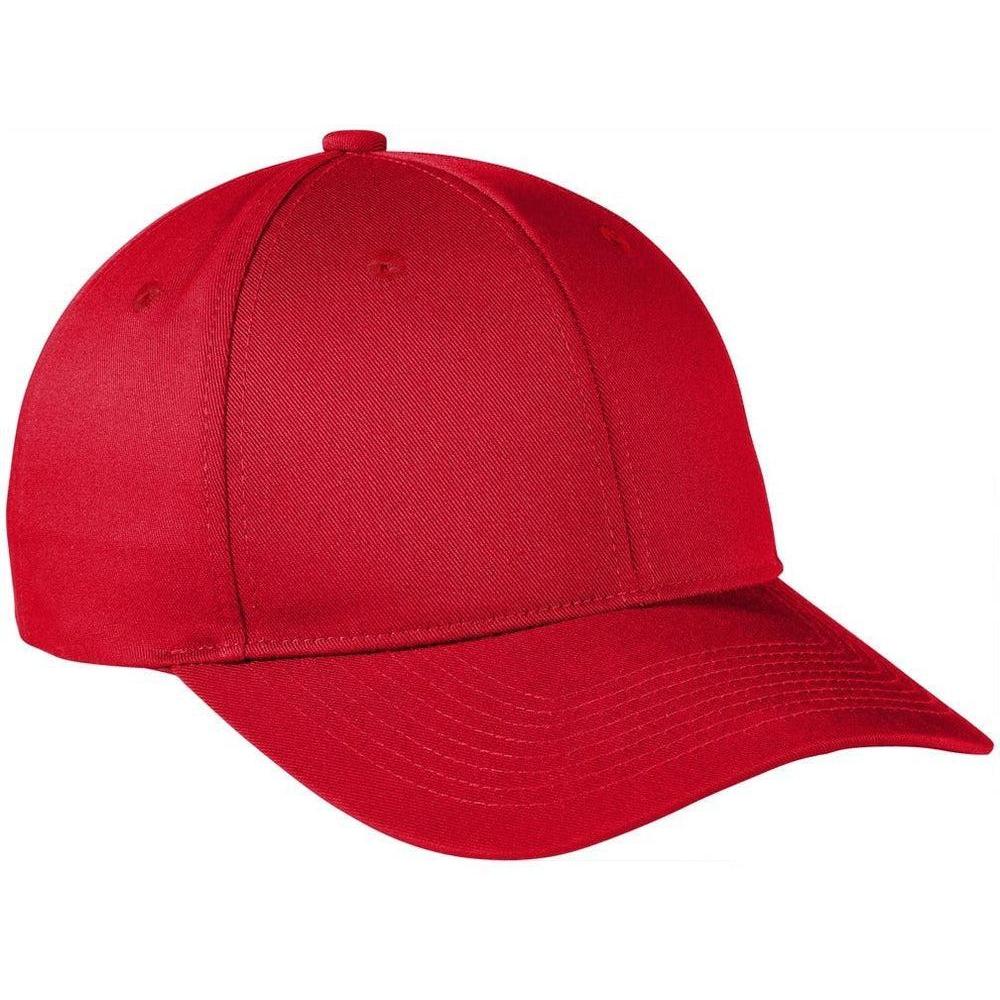 no-logo Port Authority Snapback Fine Twill Cap