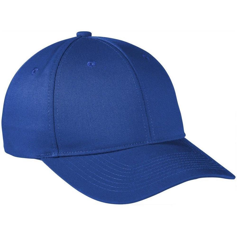 no-logo Port Authority Snapback Fine Twill Cap