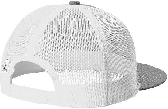 no-logo Port Authority Snapback Flat Bill Trucker Cap-Regular-Port Authority-Thread Logic