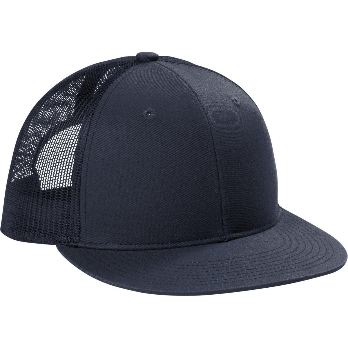 no-logo Port Authority Snapback Flat Bill Trucker Cap-Regular-Port Authority-Thread Logic