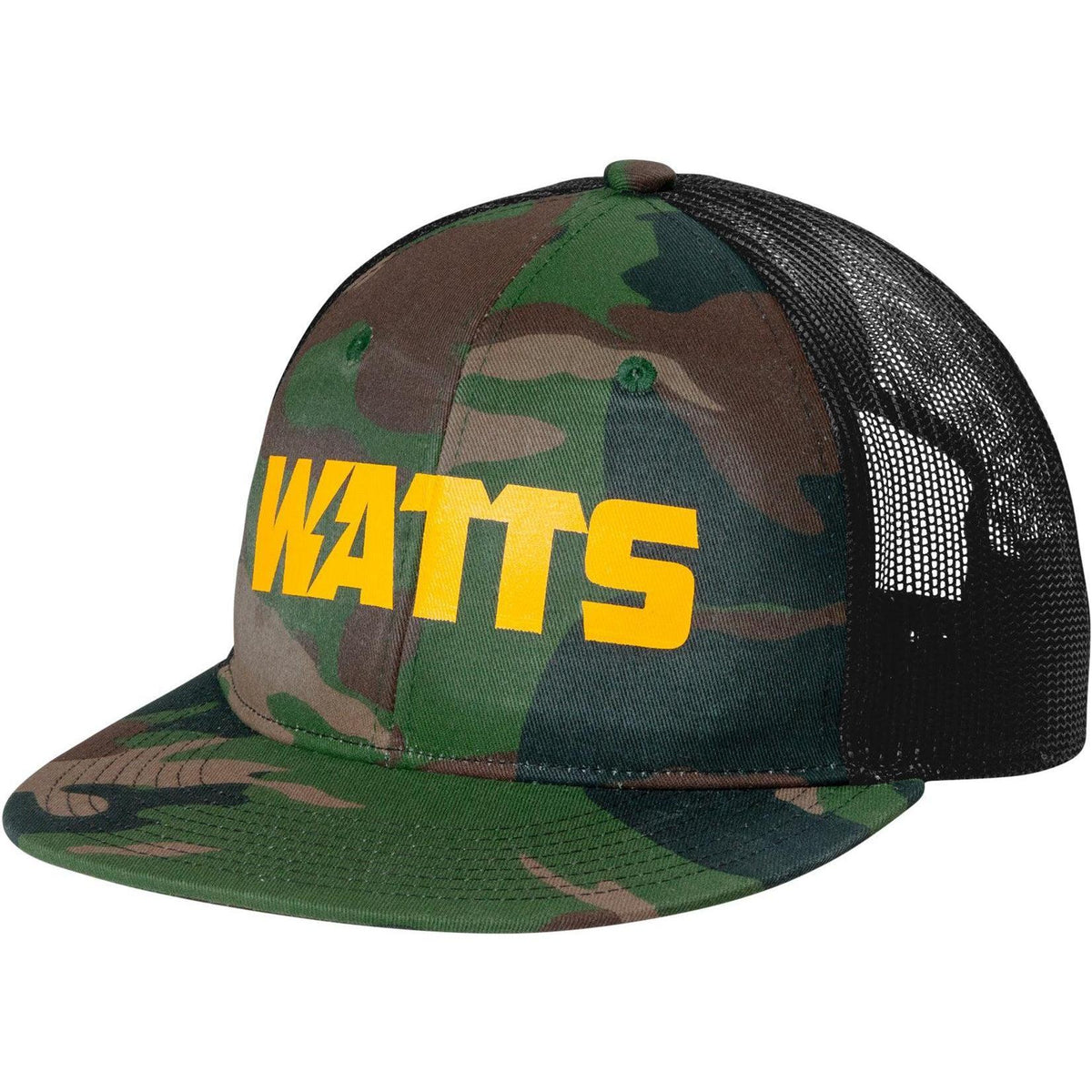 no-logo Port Authority Snapback Flat Bill Trucker Cap