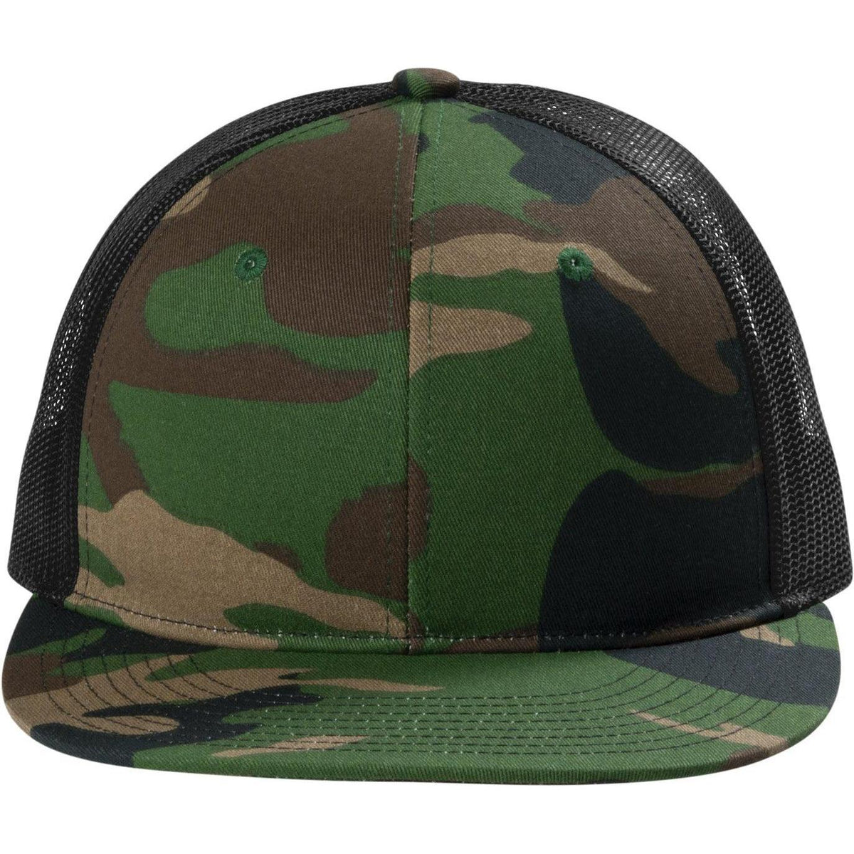 no-logo Port Authority Snapback Flat Bill Trucker Cap-Regular-Port Authority-Thread Logic