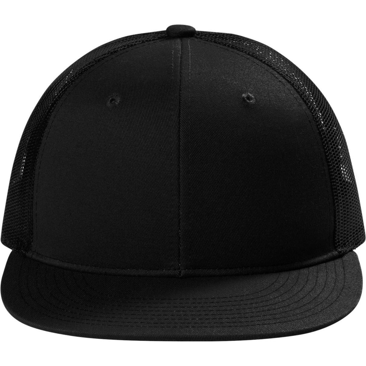 no-logo Port Authority Snapback Flat Bill Trucker Cap-Regular-Port Authority-Thread Logic