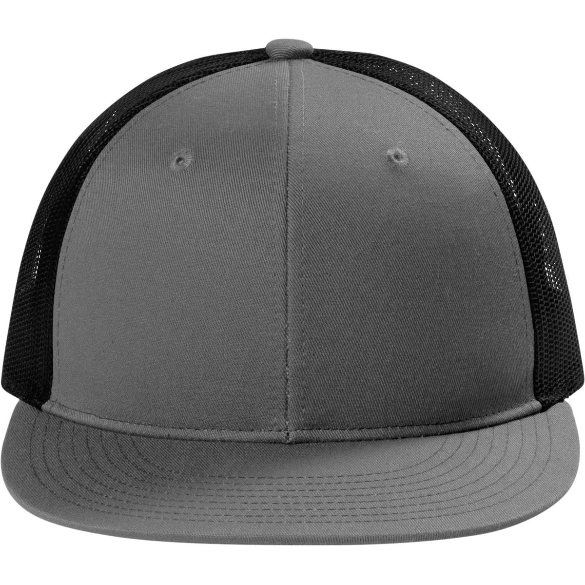 no-logo Port Authority Snapback Flat Bill Trucker Cap-Regular-Port Authority-Thread Logic