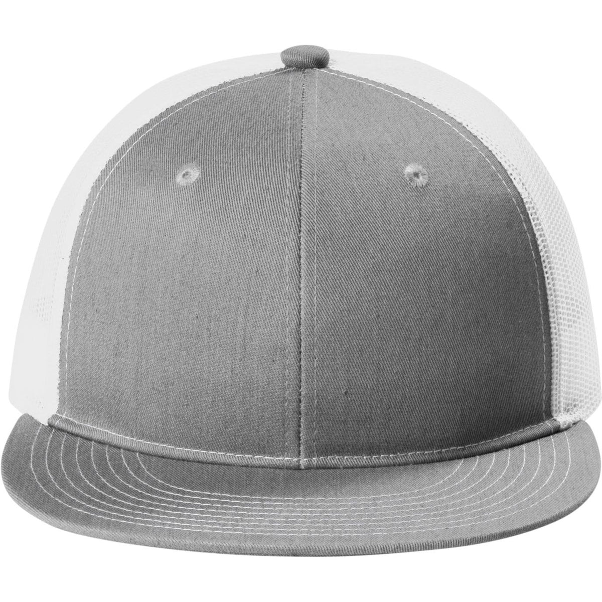 no-logo Port Authority Snapback Flat Bill Trucker Cap-Regular-Port Authority-Thread Logic