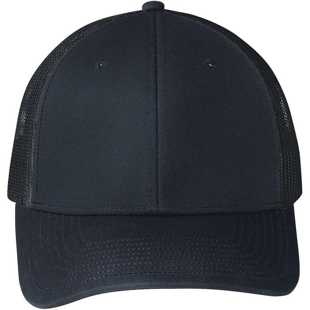 no-logo Port Authority Snapback Trucker Cap-Headwear-Port Authority-Rich Navy-OSFA-Thread Logic