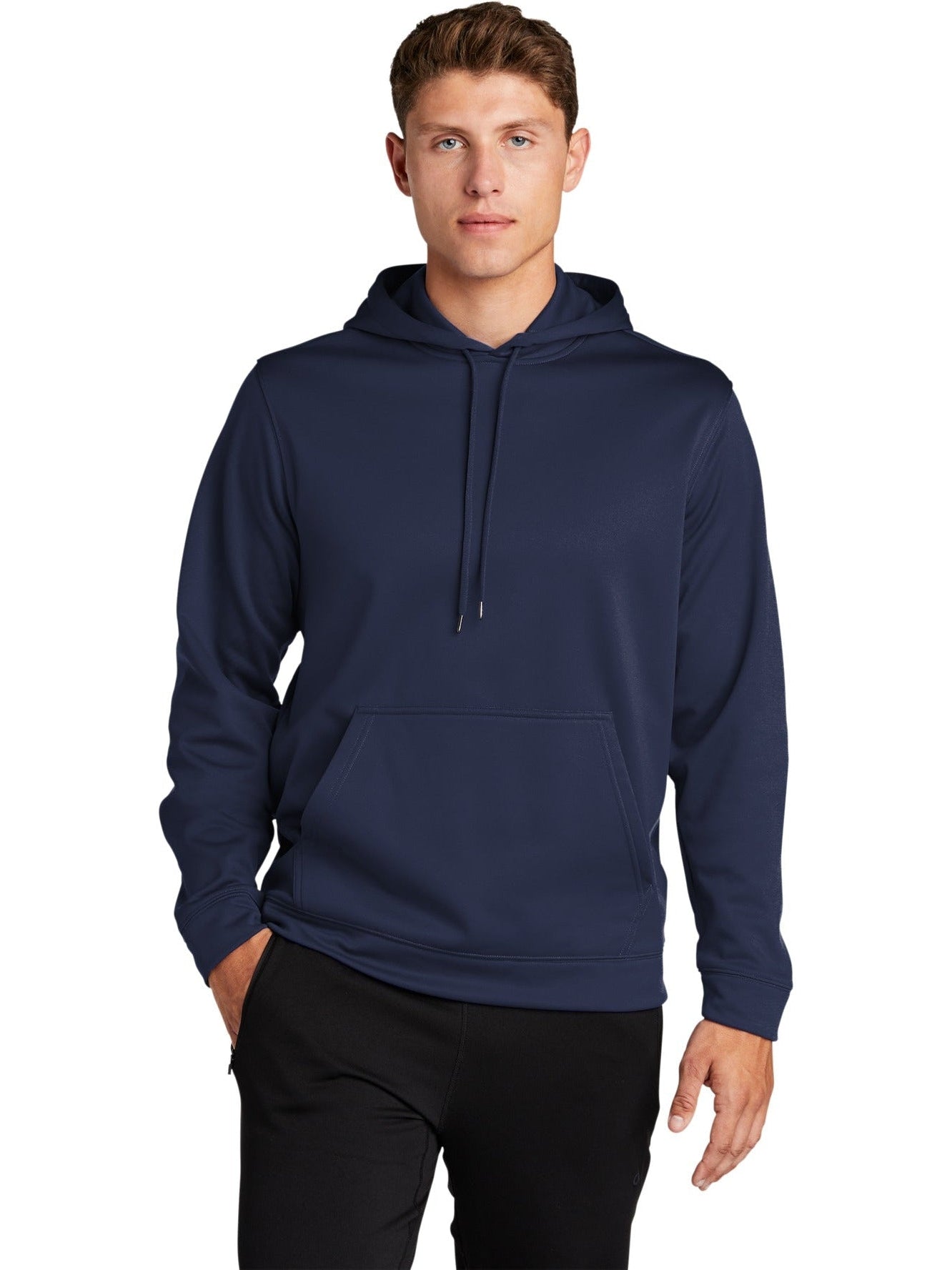 no-logo Port Authority Sport-Wick Fleece Hooded Pullover-Regular-Port Authority-Thread Logic