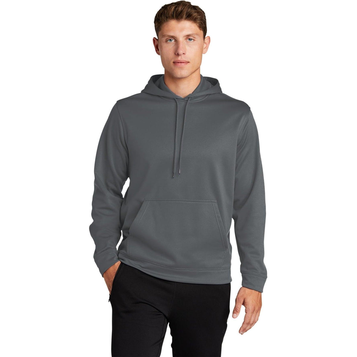 no-logo Port Authority Sport-Wick Fleece Hooded Pullover-Hoodies-Port Authority-Thread Logic