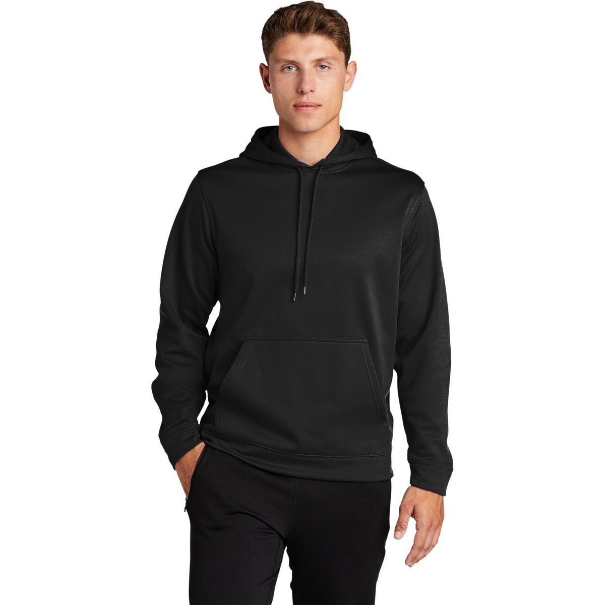 no-logo Port Authority Sport-Wick Fleece Hooded Pullover-Hoodies-Port Authority-Thread Logic