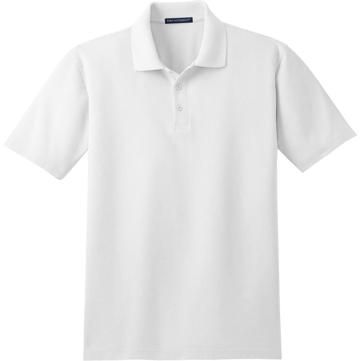 no-logo Port Authority Stain-Resistant Polo Shirt-Regular-Port Authority-White-S-Thread Logic
