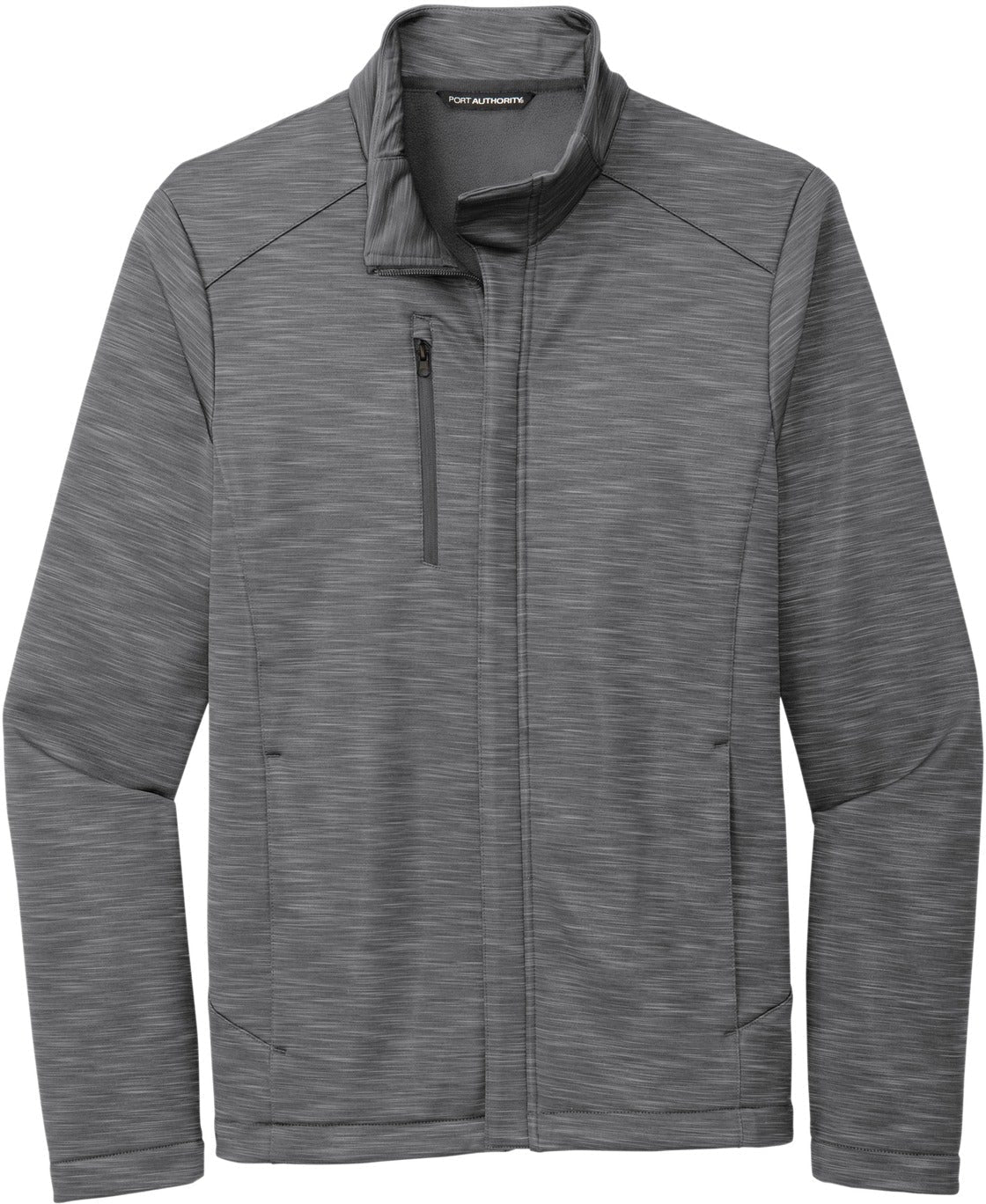 No-Logo CLOSEOUT - Port Authority Stream Soft Shell Jacket-Active-Port Authority-Graphite Heather-S-Thread Logic