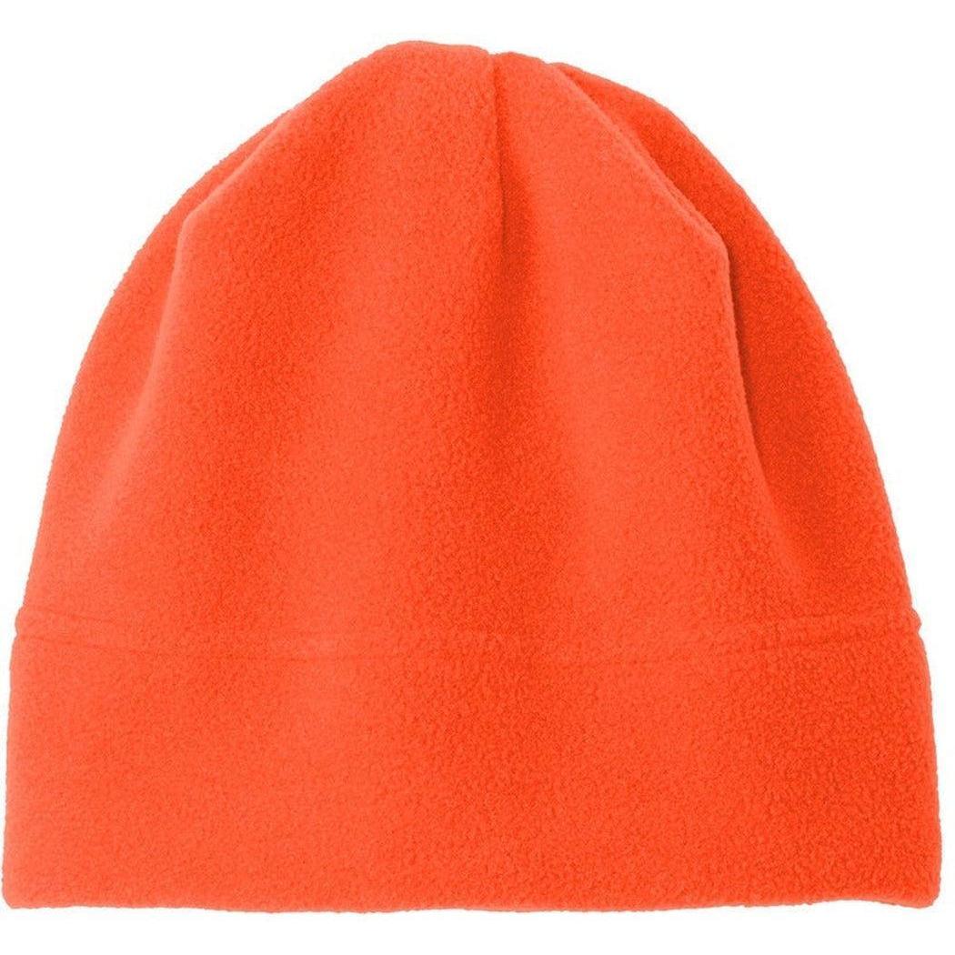 no-logo Port Authority Stretch Fleece Beanie-Headwear-Port Authority-Orange-OSFA-Thread Logic