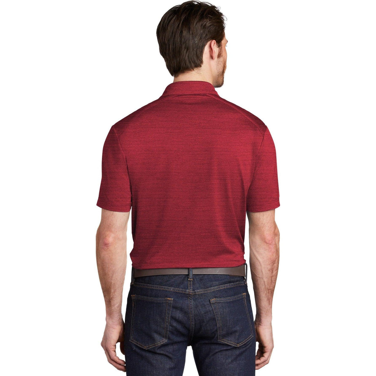 no-logo Port Authority Stretch Heather Polo-Regular-Port Authority-Thread Logic
