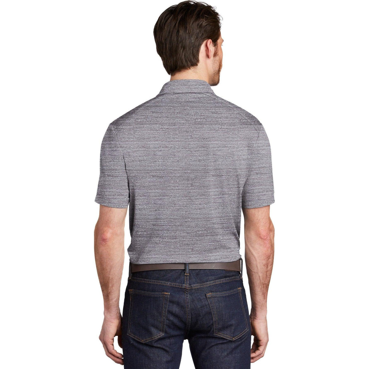 no-logo Port Authority Stretch Heather Polo-Regular-Port Authority-Thread Logic