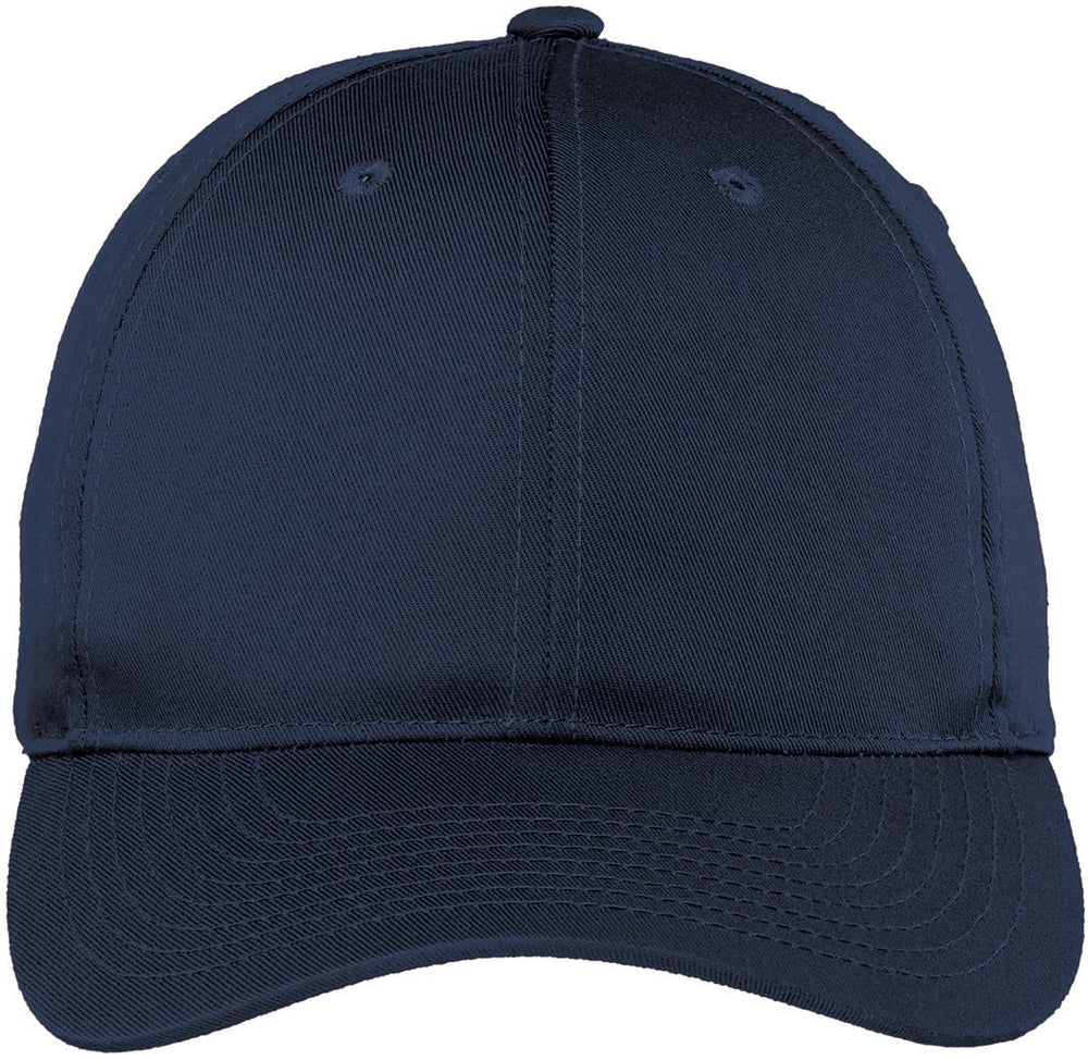 Port Authority Structured Fine Twill Cap-Regular-Port Authority-Navy-OSFA-Thread Logic