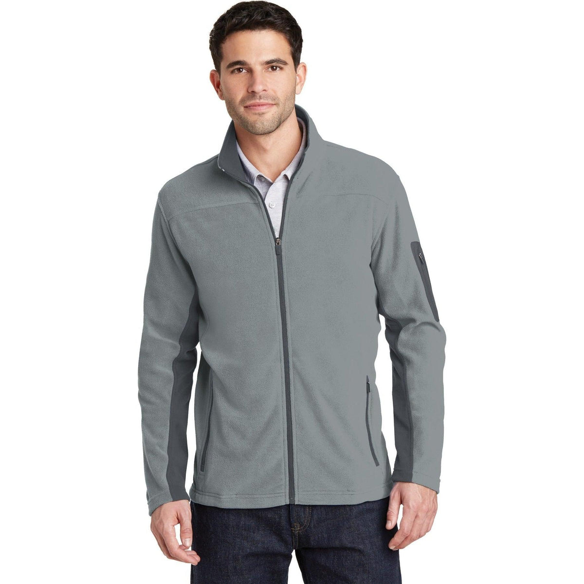 no-logo Port Authority Summit Fleece Full-Zip Jacket-Regular-Port Authority-Thread Logic