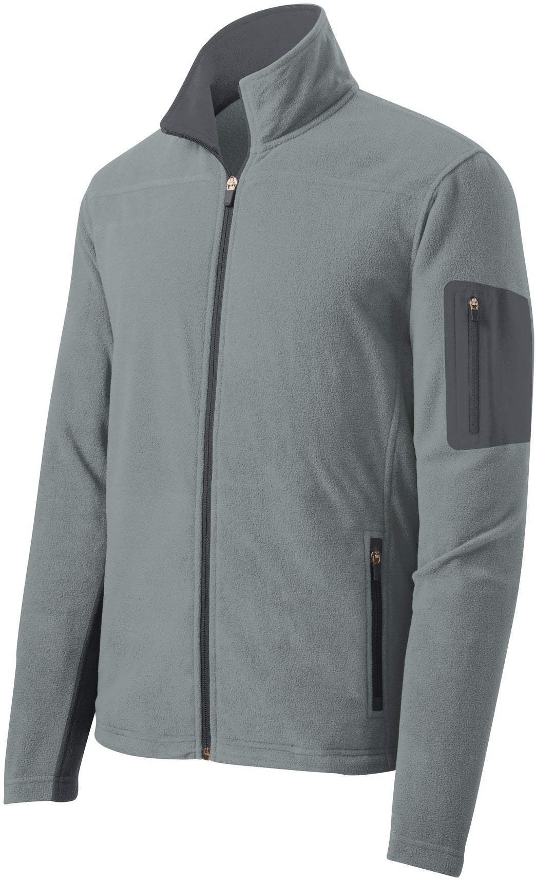 Port Authority Summit Fleece Full-Zip Jacket-Regular-Port Authority-Frost Grey/Magnet-S-Thread Logic