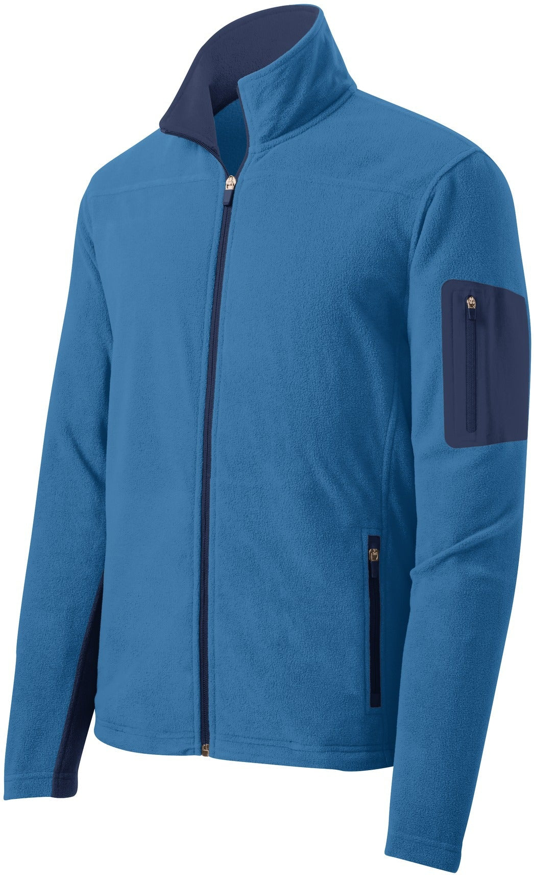 Port Authority Summit Fleece Full-Zip Jacket-Regular-Port Authority-Regal Blue/Dress Blue Navy-S-Thread Logic
