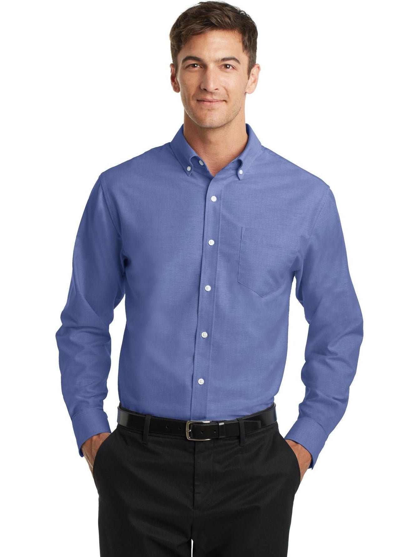 no-logo Port Authority SuperPro Oxford Shirt-Regular-Port Authority-Thread Logic