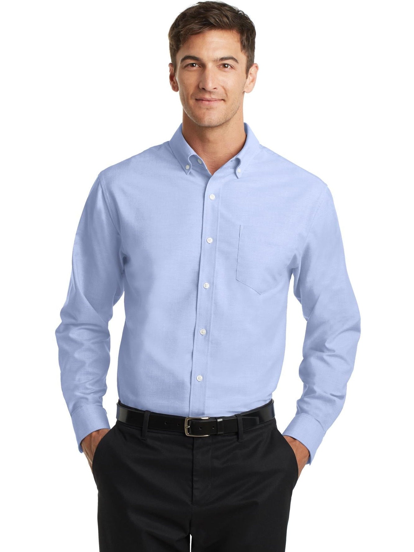 no-logo Port Authority SuperPro Oxford Shirt-Regular-Port Authority-Thread Logic