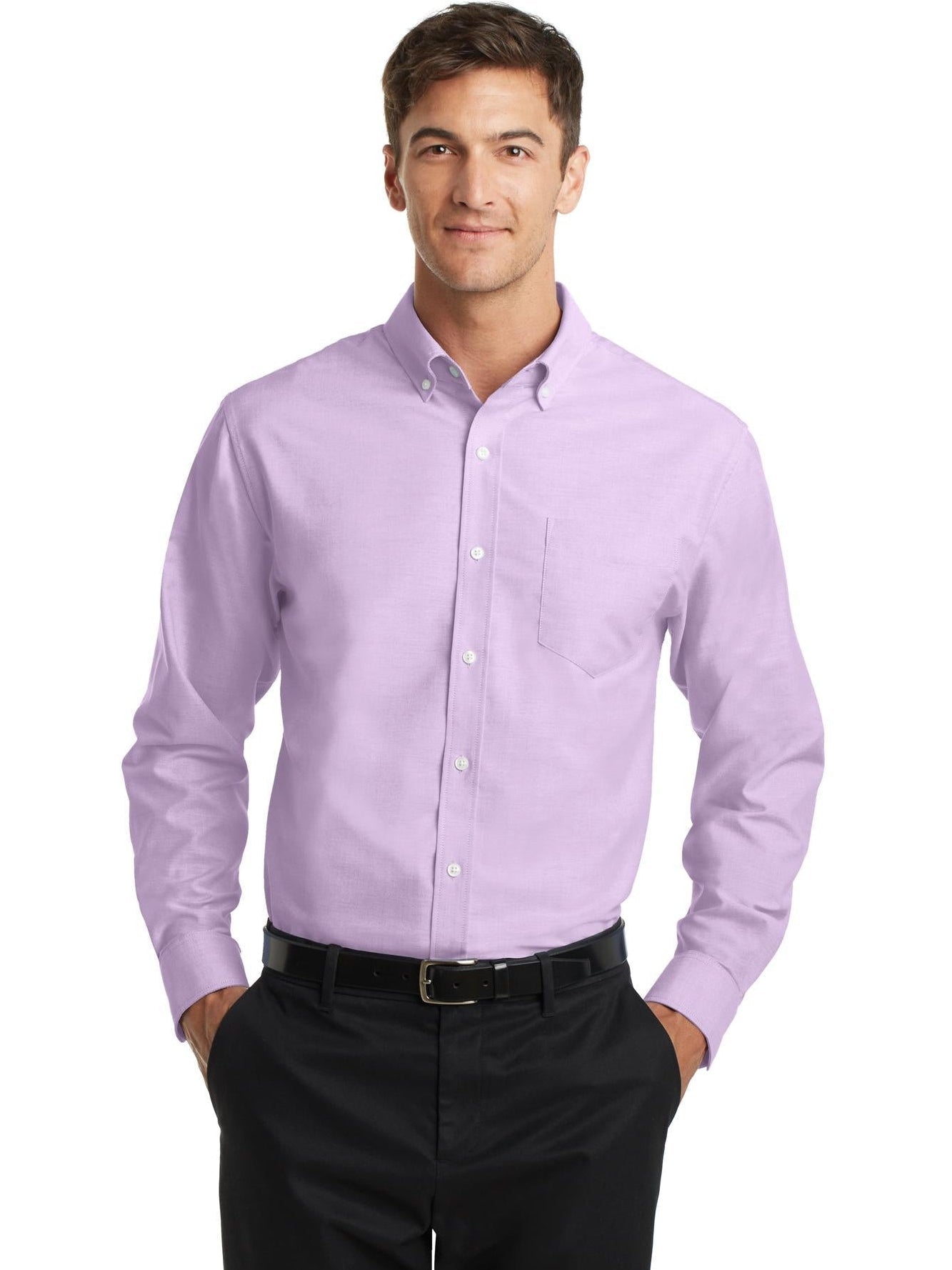 no-logo Port Authority SuperPro Oxford Shirt-Regular-Port Authority-Thread Logic