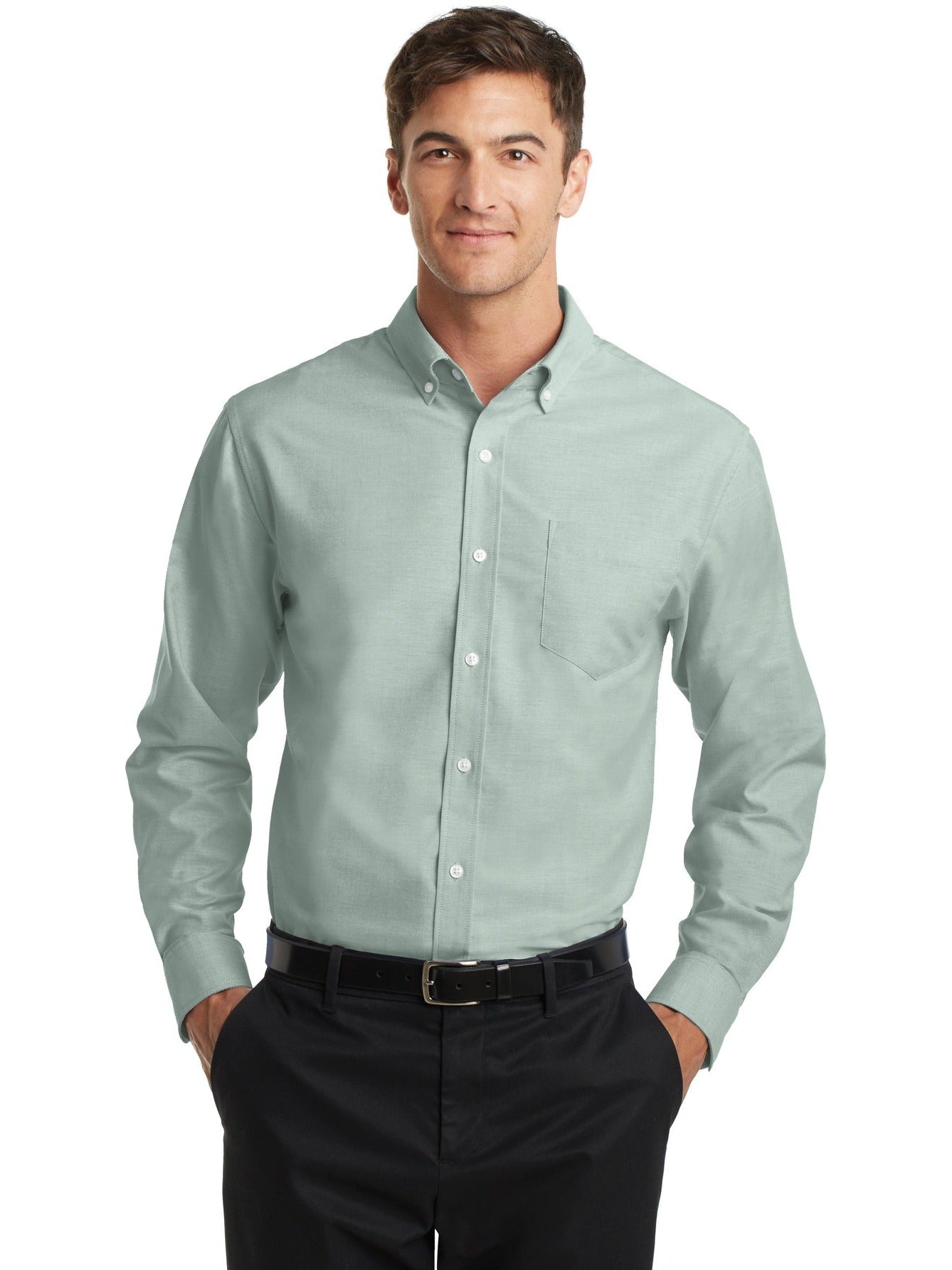 no-logo Port Authority SuperPro Oxford Shirt-Regular-Port Authority-Thread Logic
