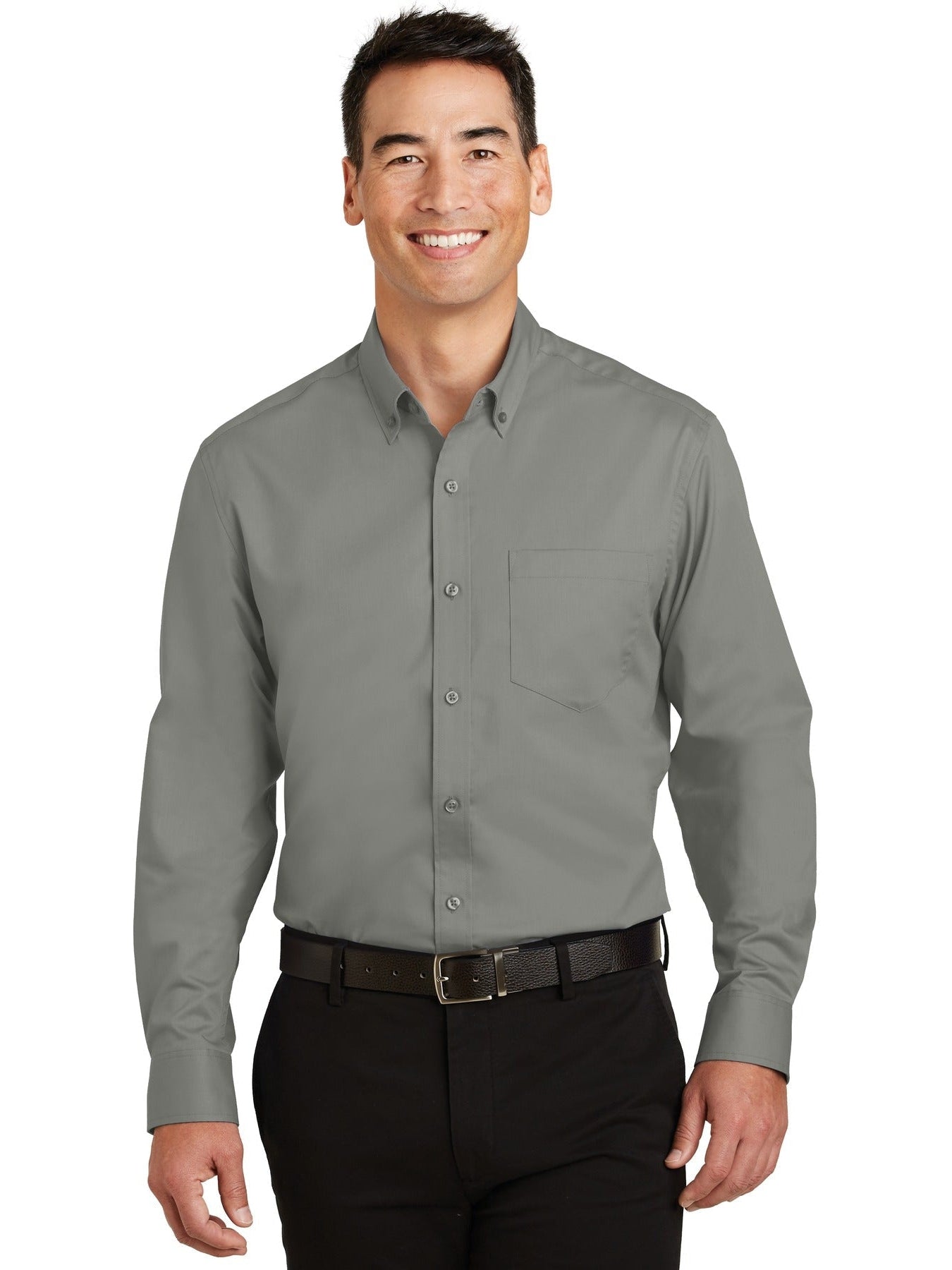 no-logo Port Authority Superpro Twill Shirt-Regular-Port Authority-Thread Logic