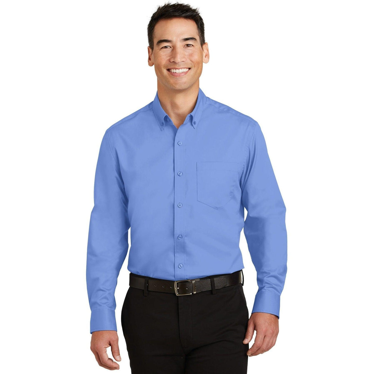 no-logo Port Authority Superpro Twill Shirt-Regular-Port Authority-Thread Logic