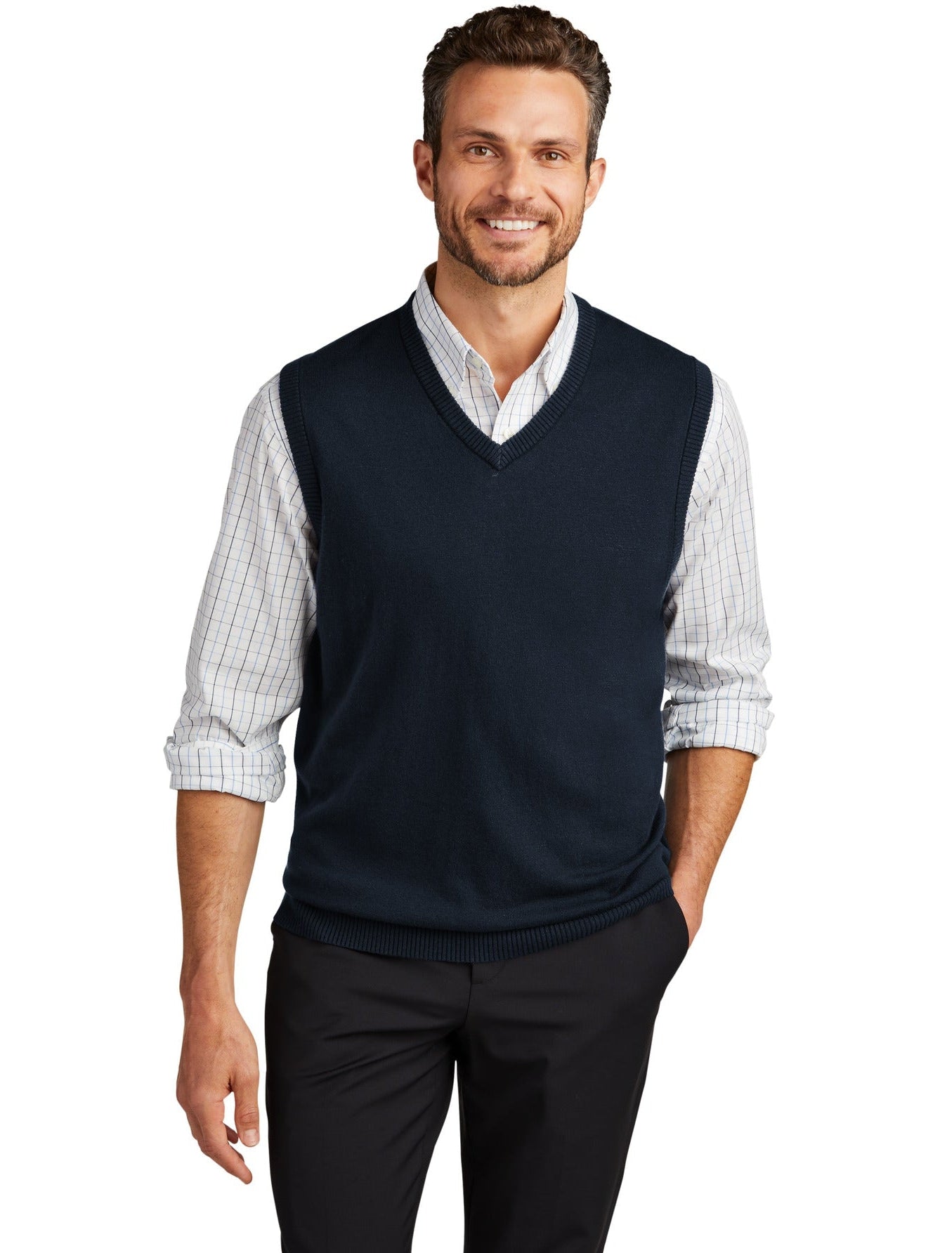no-logo Port Authority Sweater Vest-Regular-Port Authority-Thread Logic