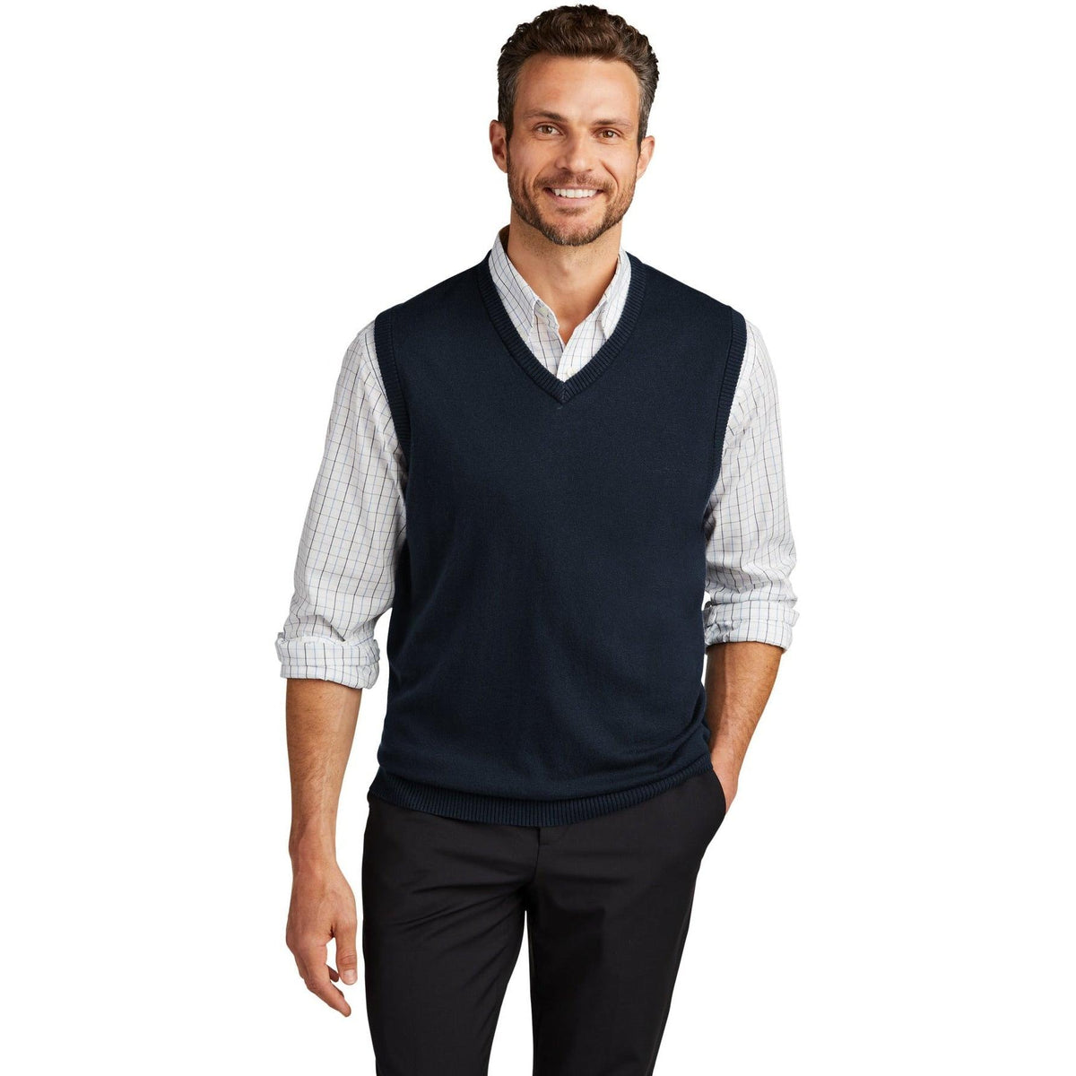 no-logo Port Authority Sweater Vest-Vests-Port Authority-Thread Logic