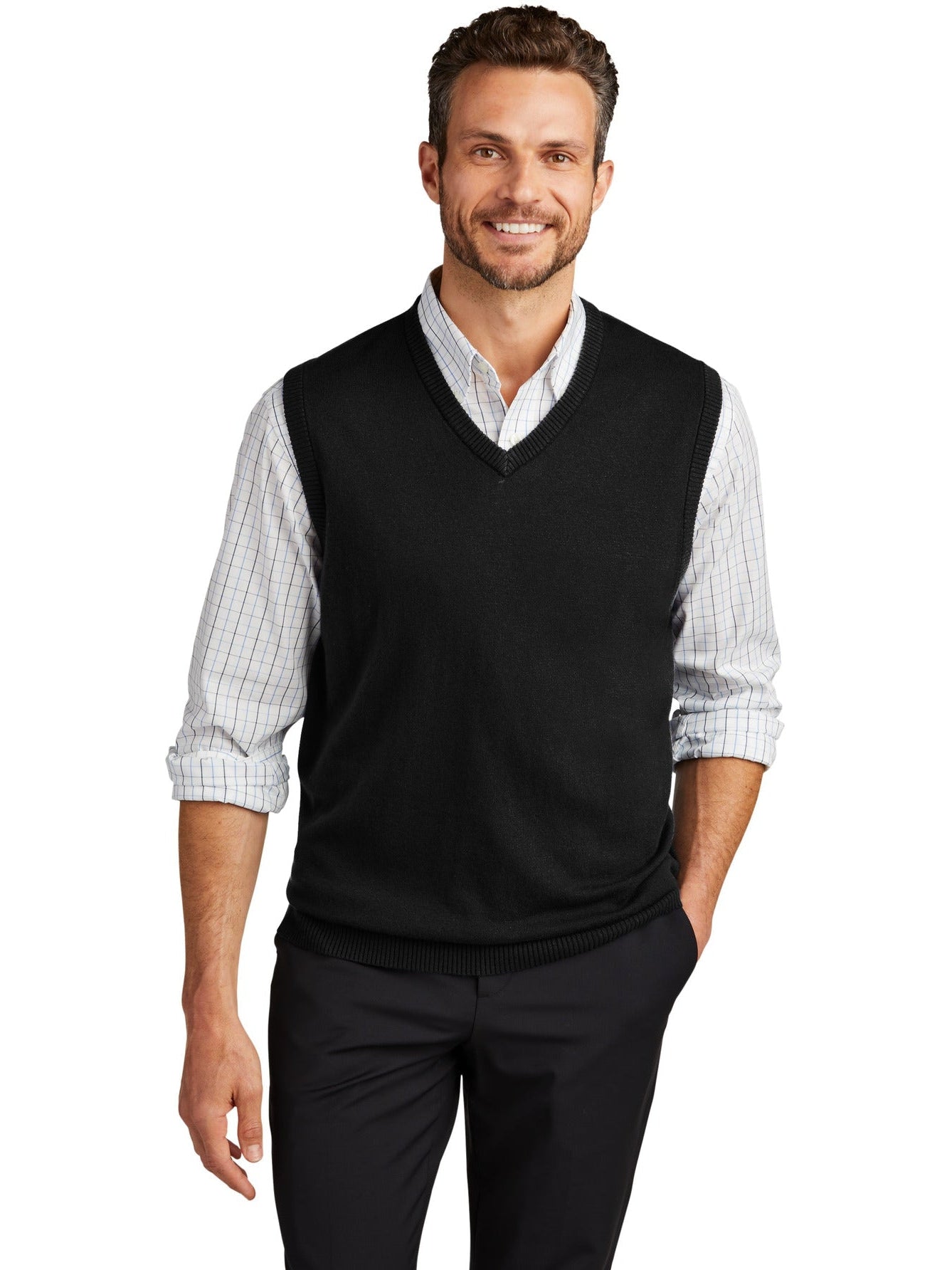 no-logo Port Authority Sweater Vest-Regular-Port Authority-Thread Logic