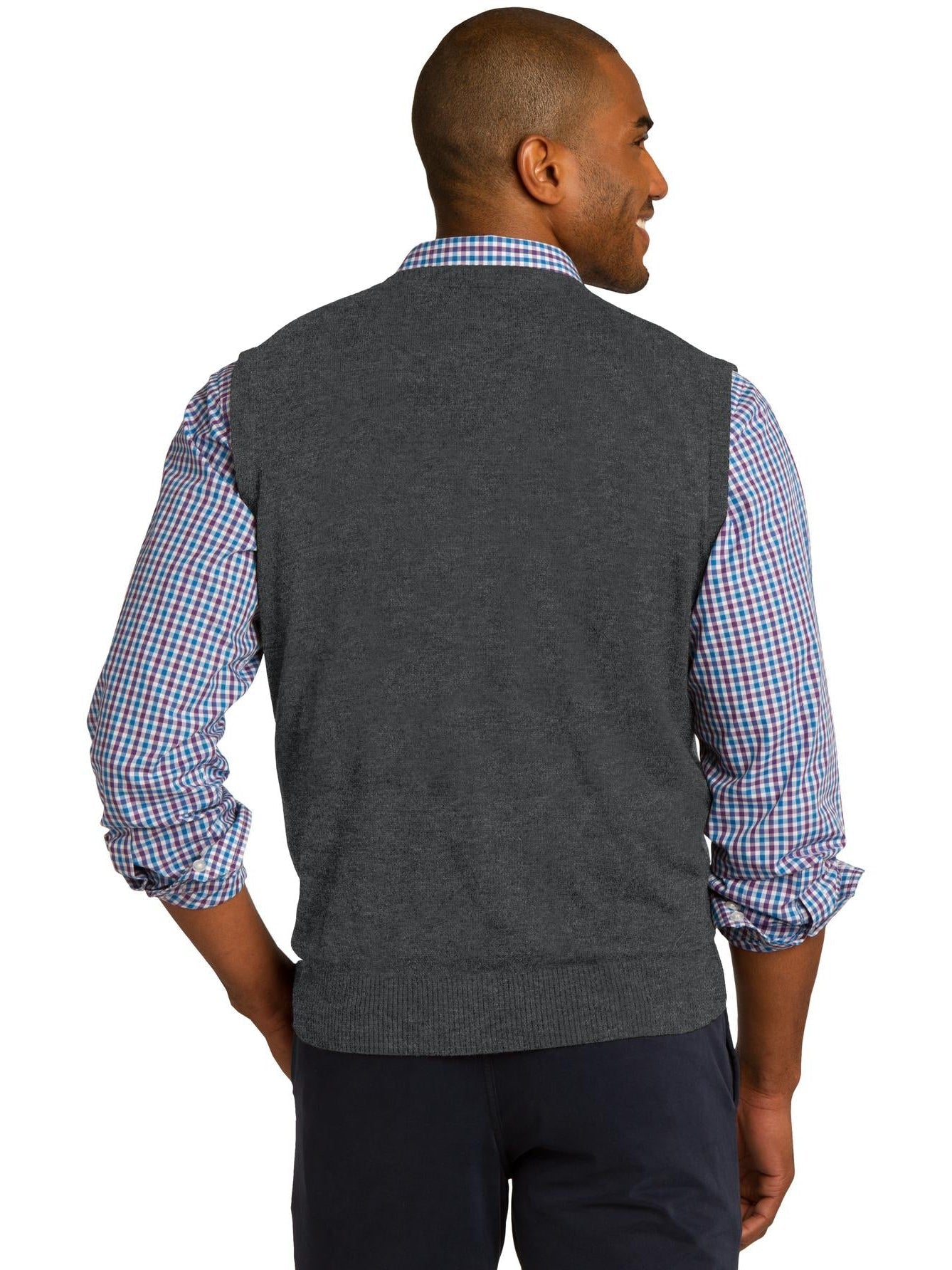 no-logo Port Authority Sweater Vest-Regular-Port Authority-Thread Logic