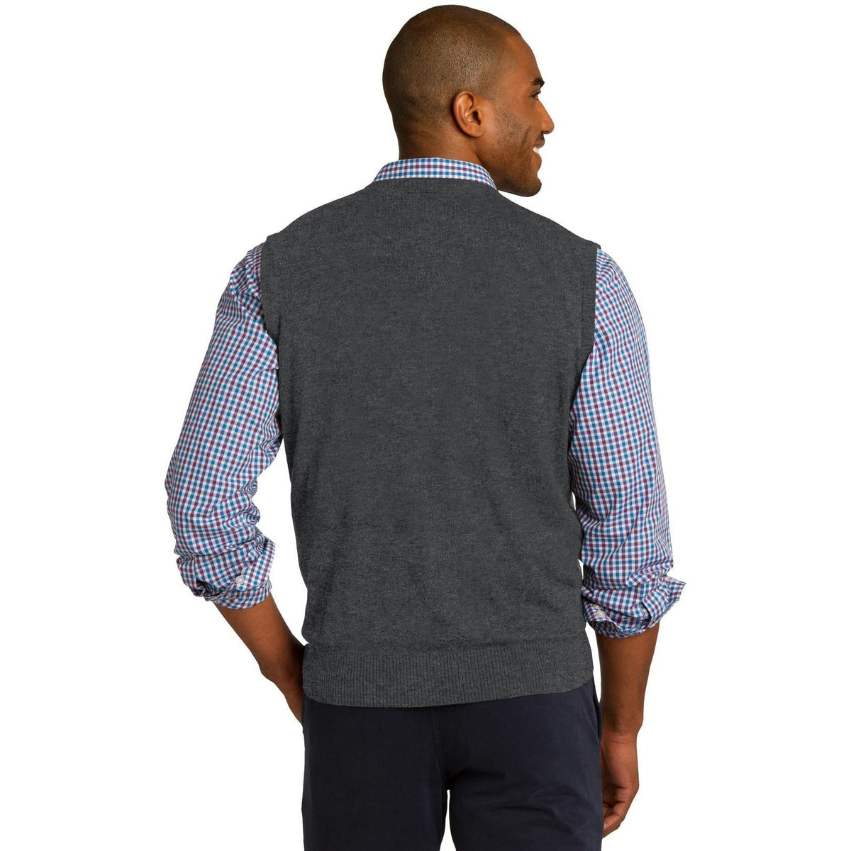 no-logo Port Authority Sweater Vest-Vests-Port Authority-Thread Logic