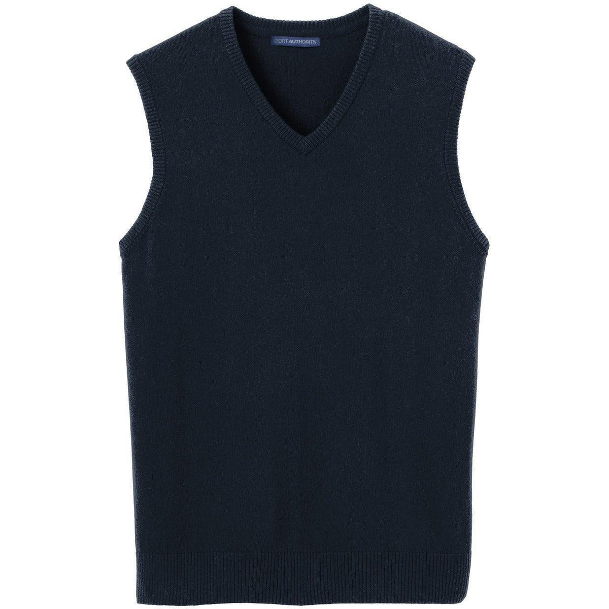 no-logo Port Authority Sweater Vest-Vests-Port Authority-Navy-S-Thread Logic