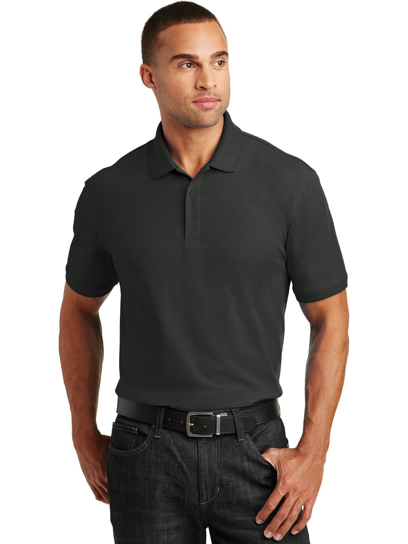 no-logo Port Authority Tall Core Classic Pique Polo-Regular-Port Authority-Thread Logic