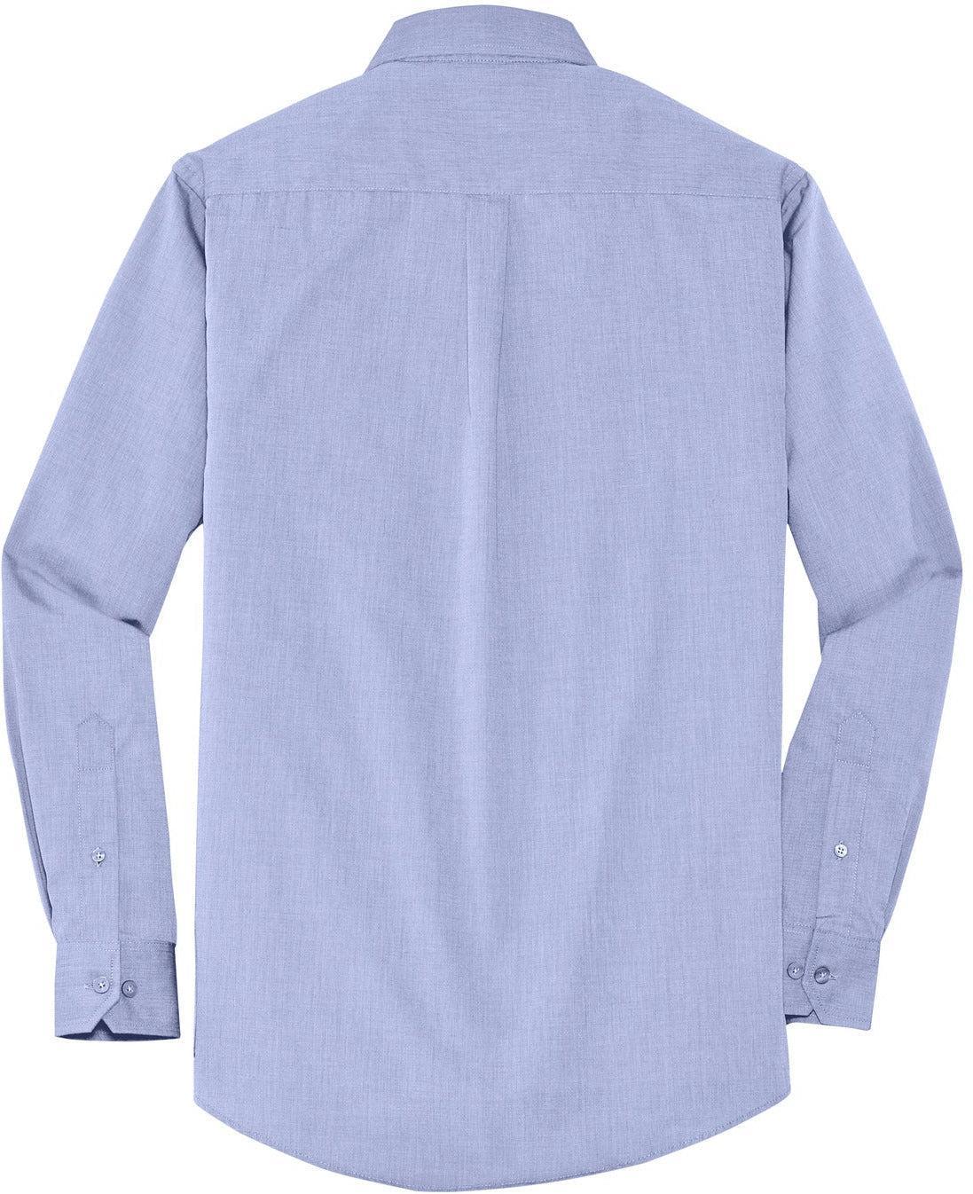 no-logo Port Authority Tall Crosshatch Easy Care Shirt-Regular-Port Authority-Thread Logic