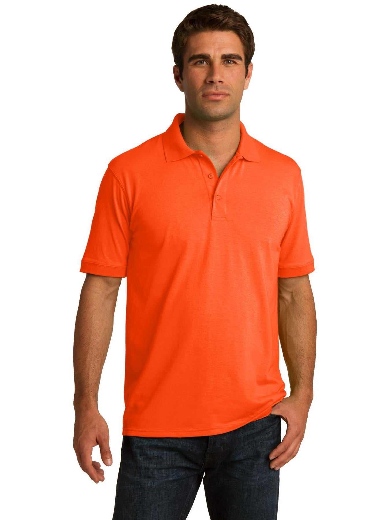 no-logo Port Authority Tall Jersey Knit Polo-Regular-Port Authority-Thread Logic