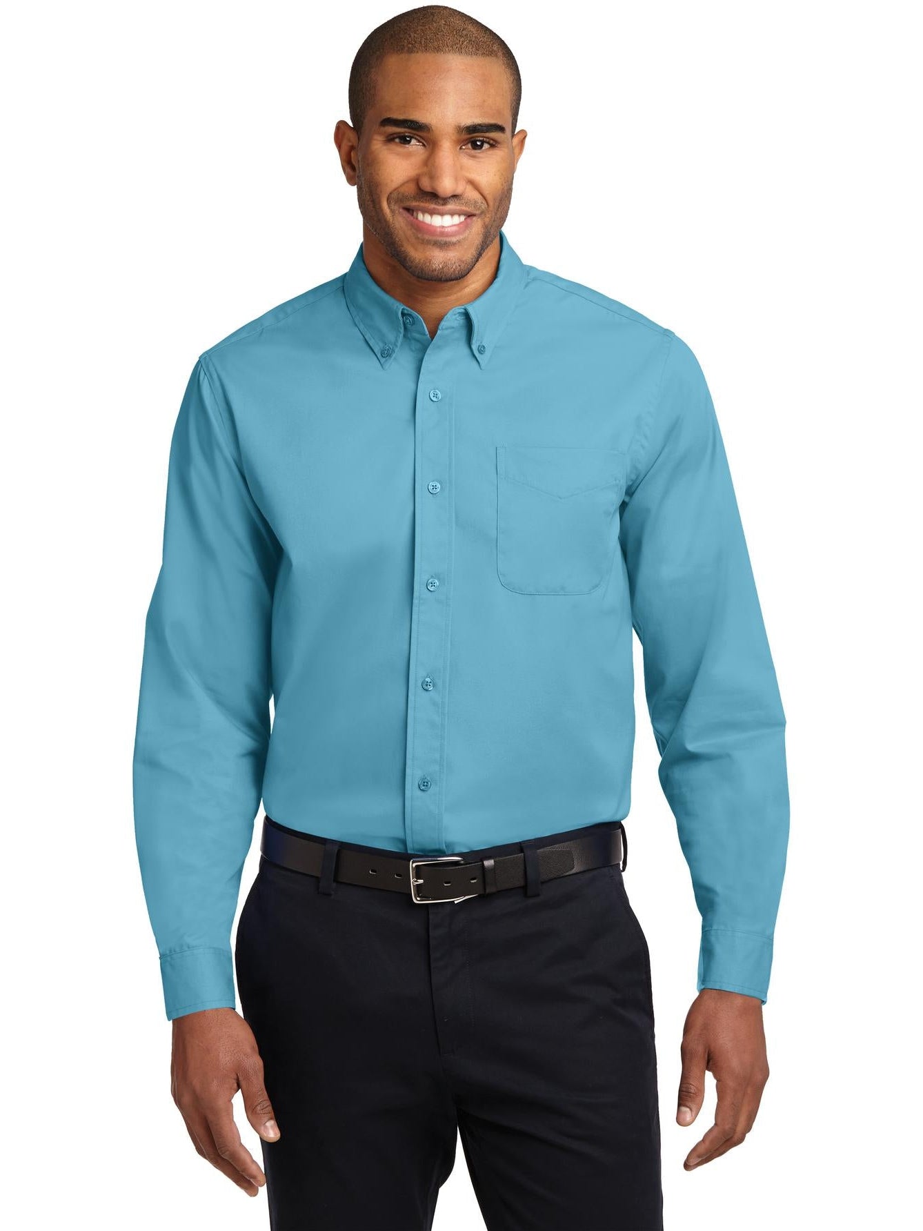 no-logo Port Authority Tall Long Sleeve Easy Care Shirt-Regular-Port Authority-Thread Logic