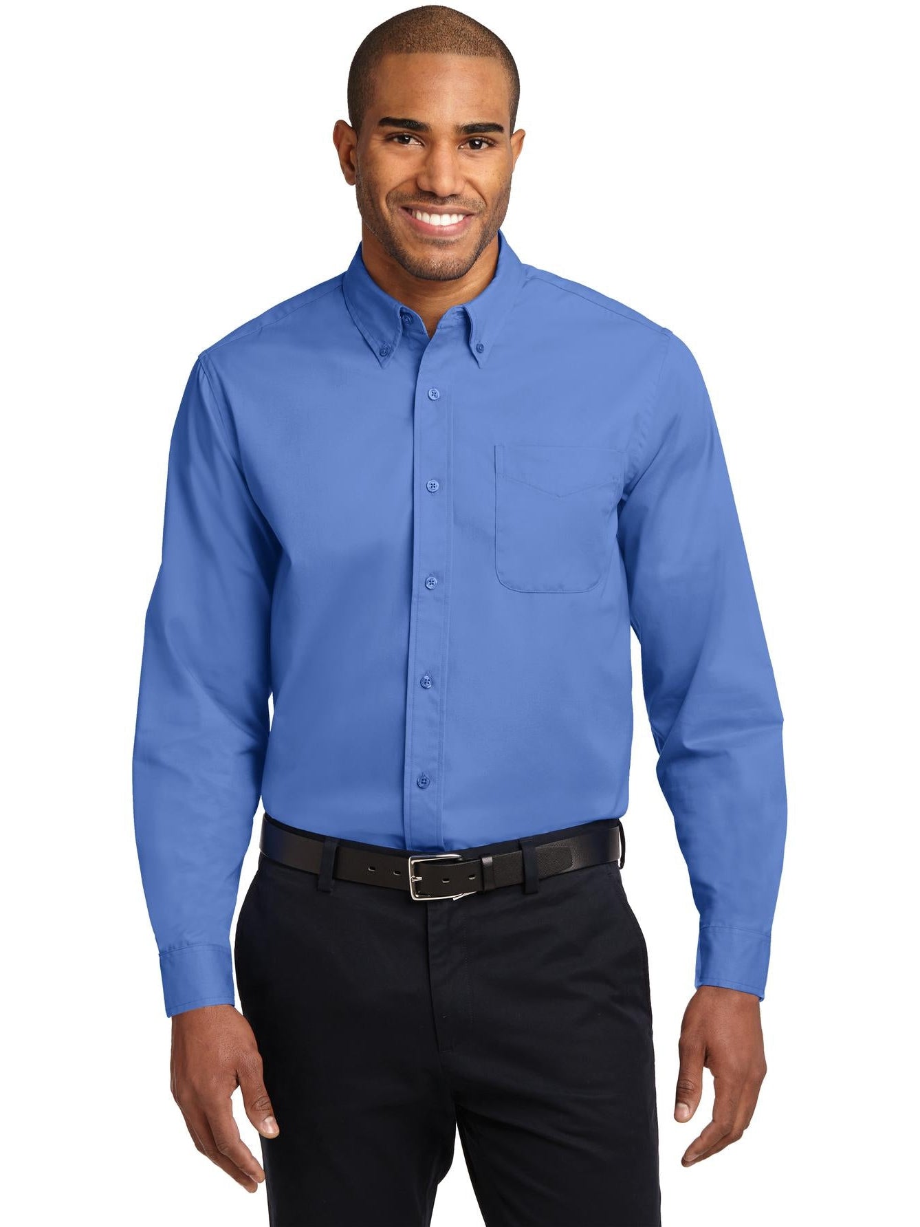 no-logo Port Authority Tall Long Sleeve Easy Care Shirt-Regular-Port Authority-Thread Logic