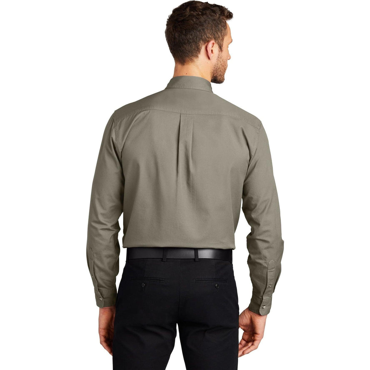 no-logo Port Authority Tall Long Sleeve Twill Shirt-Regular-Port Authority-Thread Logic