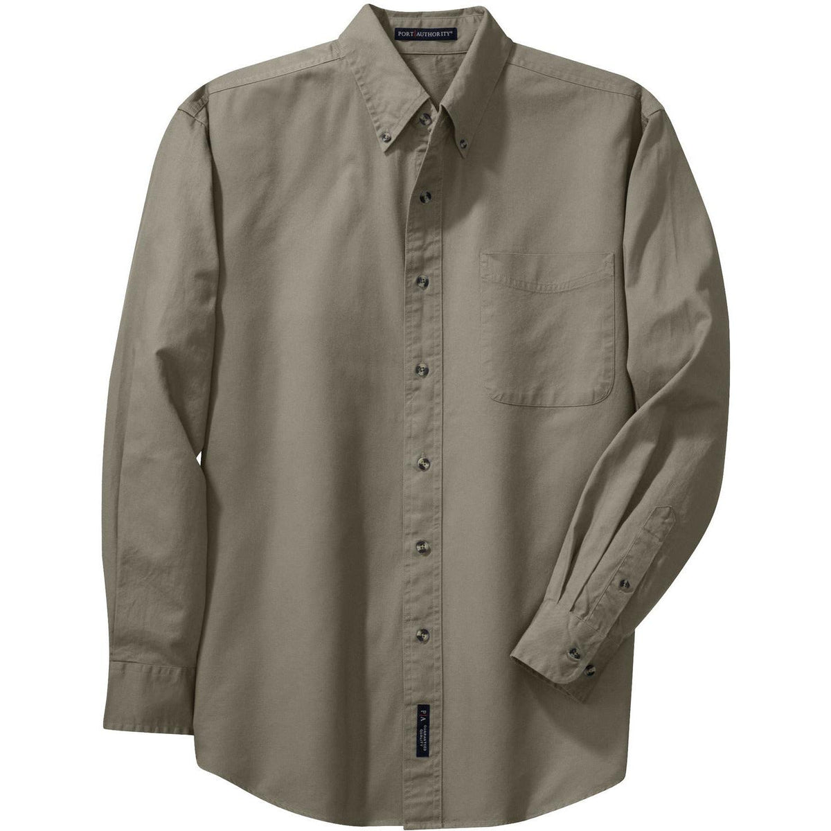 no-logo Port Authority Tall Long Sleeve Twill Shirt