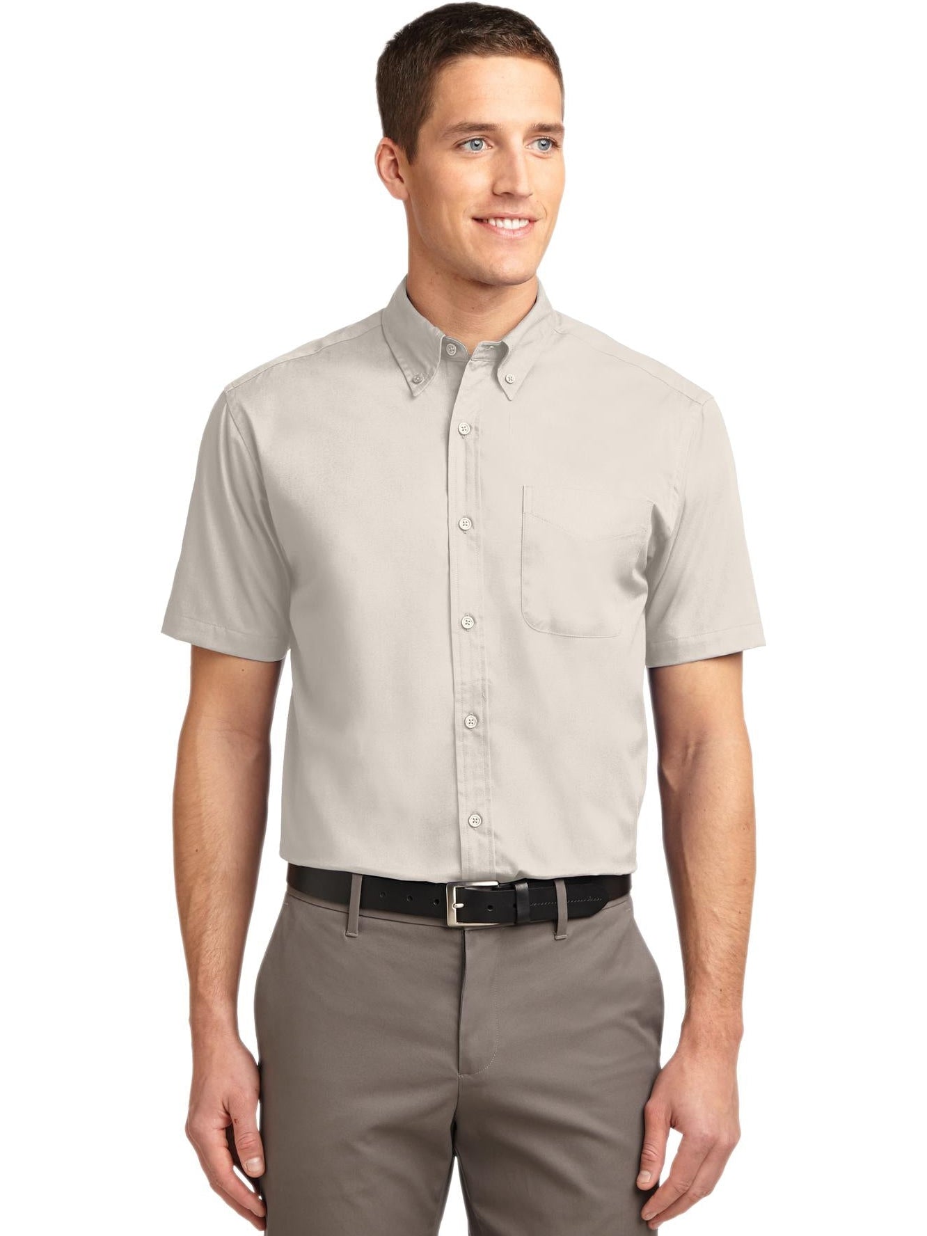 no-logo Port Authority Tall Short Sleeve Easy Care Shirt-Regular-Port Authority-Thread Logic