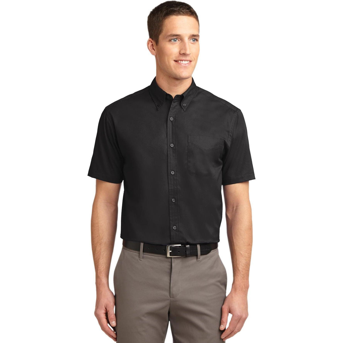 no-logo Port Authority Tall Short Sleeve Easy Care Shirt-Dress Shirts-Port Authority-Thread Logic